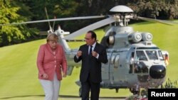 Francois Hollande i Angela Merkel 