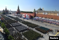 Parada de Ziua Victoriei de la Moscova, din 2020.