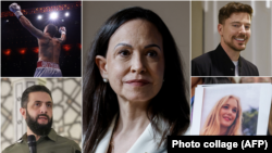 Një fotografi e kombinuar e pesë figurave që lanë gjurmë më 2025.