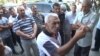 Armenia- Grape growers demonstrate on a highway in Armavir province, 18Sep2015.