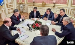 Джордж Сорос встречается с Петром Порошенко в Киеве 13 января 2015 года