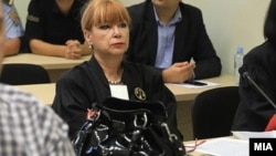 Обвинителката Вилма Русковска на судење за „27 април“