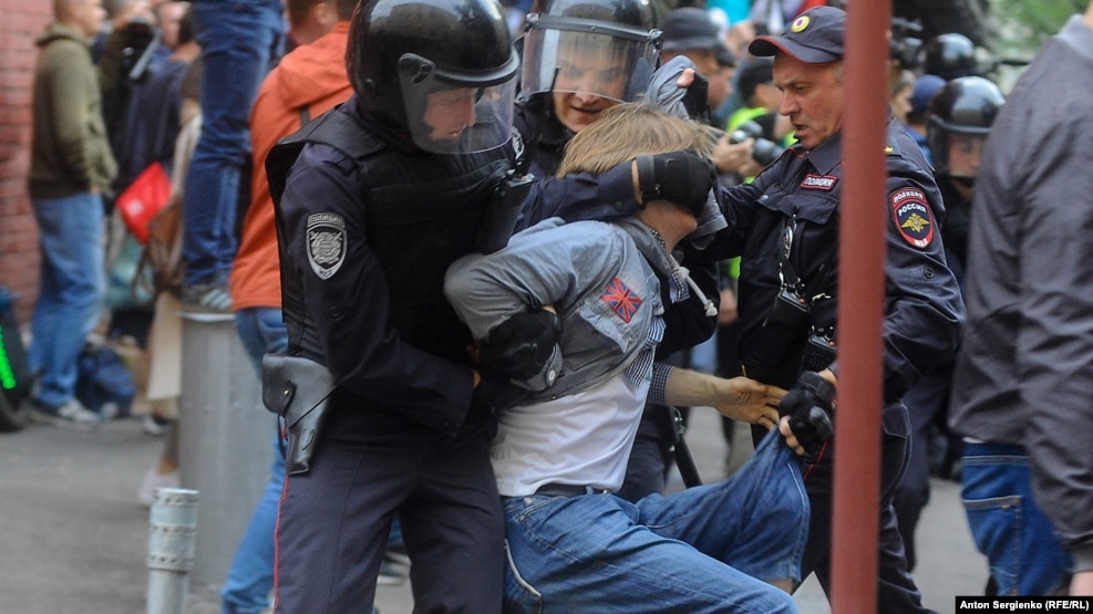 Задержания участников акции в Москве. 14 июля 2019