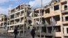 Разрушенные кварталы Алеппо 