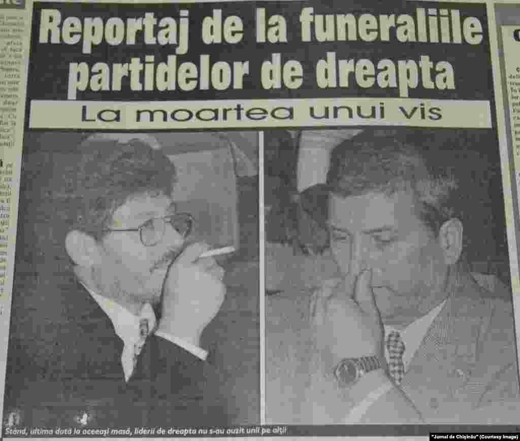&quot;Jurnal de Chişinău&quot;, 12 ianuarie 2001, Mihai Ghimpu (stânga)