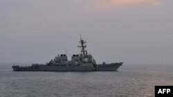 The Pentagon said a U.S. Navy destroyer was heading to the Black Sea for what it says were previously planned exercises.