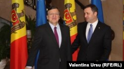 Jose Manuel Barroso și Vlad Filat, Chișinău 30.11.2012.