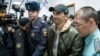 Former Russian minister Mikhail Abyzov arrives in court on March 27. 
