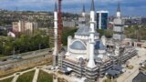 Вигляд на будівельний майданчик Соборної мечеті у Сімферополі. Архівне фото
