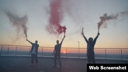 Скріншот кліпу «Героям». Київ, серпень 2020