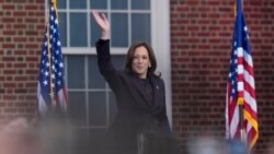 Kamala Harris u obraćanju pristalicama u kampusu Univerziteta Howard u Washingtonu nakon poraza na predsjedničkim izborima, 6. novembra 2024.
