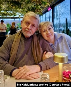 Аляксандар Мілінкевіч і Іна Кулей. Фота з прыватнага архіву