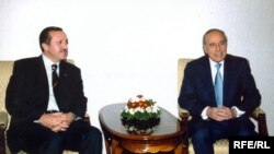 Ədalət və İnkişaf Partiyasının lideri Rəcəb Tayyib Ərdoğan və prezident Heydər Əliyev, Bakı, 7 yanvar 2003