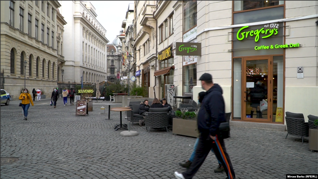 Centrul vechi din București în vremea lockdown-ului. 