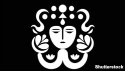 Художественное изображение Умай, занимающей центральное место в тюркской мифологии как покровительница плодородия и благополучия