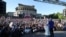 Armenia - Former President Robert Kocharian speaks during an election campaign rally in Yerevan, May 31, 2026.