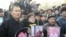 Demonstrators mourning Sarsenbaev in Almaty