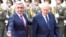 Armenia - President Serzh Sarkisian greets his visiting Greek counterpart, Karolos Papoulias, Yerevan, 30Sep2014.