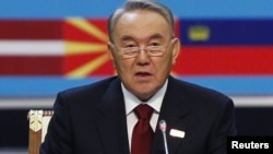 Kazakh President Nursultan Nazarbaev