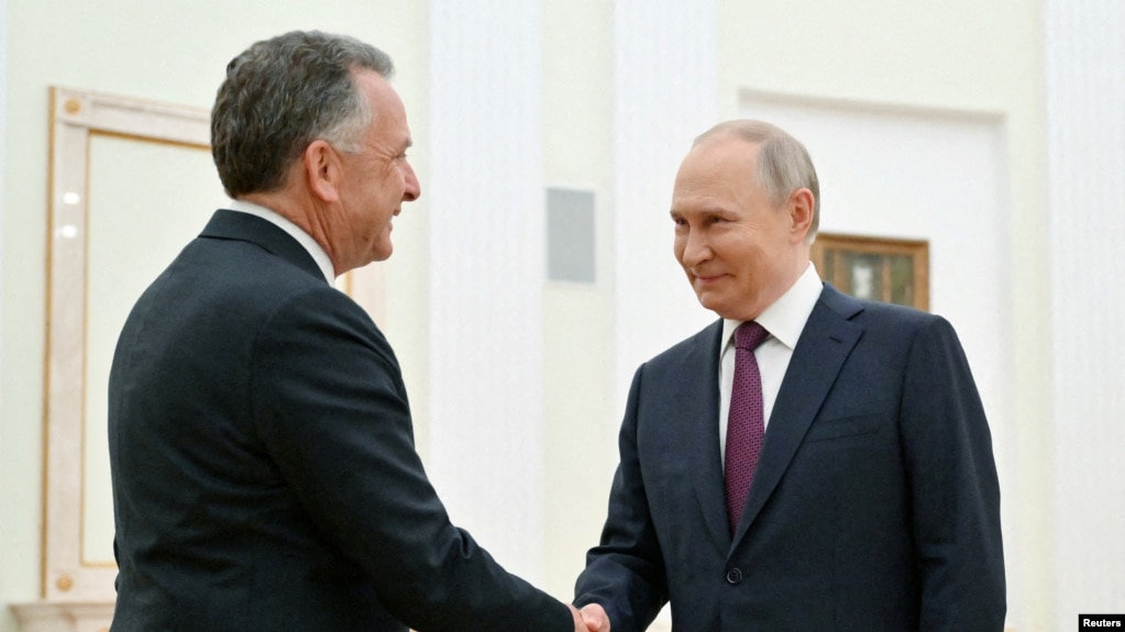 FILE PHOTO: Russian President Putin meets U.S. envoy Witkoff in Moscow