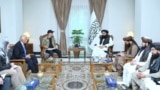 Afghanistan's Taliban rulers released a photo of the September 13 meeting with US officials in Kabul.