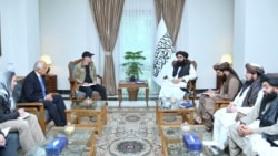 Afghanistan's Taliban rulers released a photo of the September 13 meeting with US officials in Kabul.