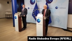 Šef evropske diplomatije je podvukao da evropski put Kosova zavisi od dijaloga, te da proces nema alternativu (Kurti i Borelj nakon susreta u Briselu, 29. aprila 2021)