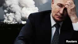 Владимир Путин, раисҷумҳури Русия. Коллаж