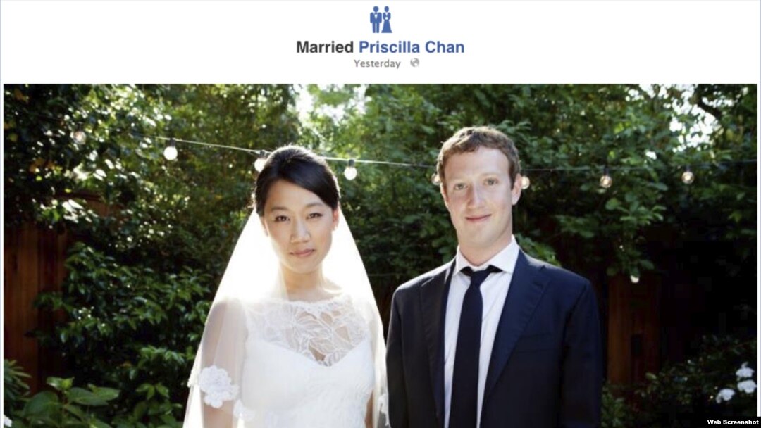 Обновление на страничке в Facebook основателя этой соцсети Марка Цукерберга - с супругой Присциллой Чан