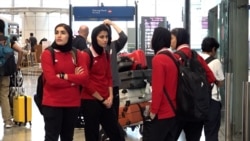 Women's Soccer Team Heads Home To Iran After Five Members Give Up Asylum Claims In Australia
