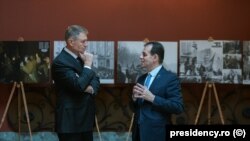 Președintele României Klaus Iohannis și prim-ministrul Ludovic Orban