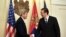 Secretarul de stat John F. Kerry la întîlnirea cu premierul sîrb Aleksandar Vucic la Belgrade