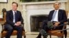 Дэвид Кэмерон и Барак Обама на переговорах в Белом доме, 13 мая 2013 года