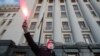 Активіст Сергій Стерненко на акції «Хто вбив Катю Гандзюк?», Київ, 27 квітня 2020