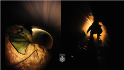 Бійці «Хартії» мчать на самокаті у газовій трубі під Куп'янськом під час підземної операції «Велес» 