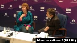 Catherine Ashton sa Jonathanom Charlesom u Sarajevu
