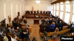 Armenia - The Constitutional Court rejects opposition appeals against official results of the February 18 presidential election, Yerevan, 14Mar2013.