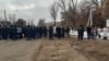 Armenia -- Residents of Maralik block a highway, January 8, 2020.