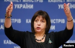 Minister ucraineană a finanțelor Natalia Iaresko.