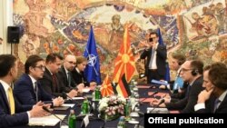 Претседателот Стево Пендаровски и германскиот министер за надворешни работи Хајко Мас 