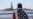 US -- Ecuadorian immigrant Diego Cazar, now living in the U.S. for 12 years, looks towards the Statue of Liberty