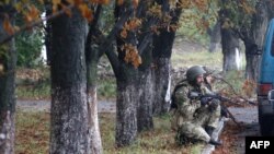 Украинские военные в Донецкой области. 9 сентября 2014 года.