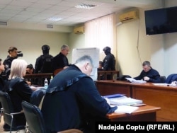 Vladimir Plahotniuc la ședința de judecată din 23 februarie 2026, Judecătoria Chișinău, sediul Buiucani.