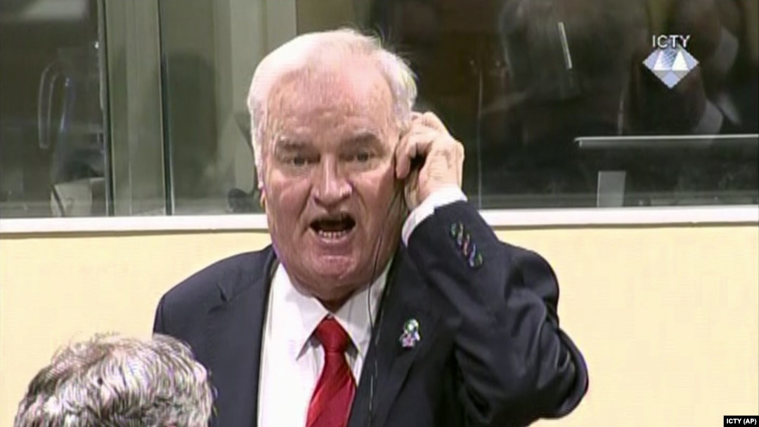Ratko Mladić u sudnici Haškog tribunala