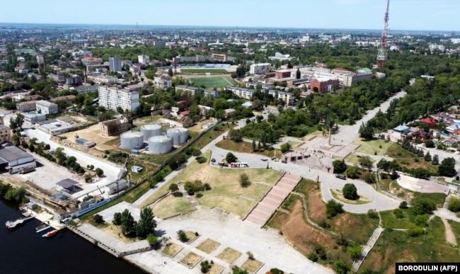 Херсон с высоты птичьего полета, 20 мая 2022 года