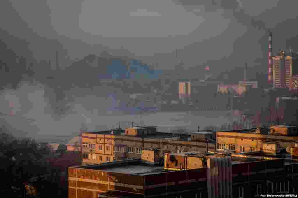 A view of Donetsk, which has been under the control of Russia-backed separatists since April 2014