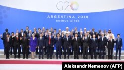 Участники саммита G20. Буэнос-Айрес, 30 ноября 2018 года