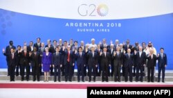 G20 саммитіне қатысушы елдердің лидерлері. Буэнос-Айрес, Аргентина, 30 қараша 2018 жыл.