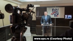 Milorad Grčić u vreme kad je bio vršilac dužnosti direktora Elektroprivrede Srbije, 16. januar 2018.