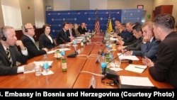 Razgovor Matthewa Palmera i američkog ambasadora u BiH Erica Nelsona sa čelnicima policijskih i sigurnosnih agencija u BiH, Sarajevo